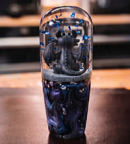 Toothless resin LED shift knob (back)