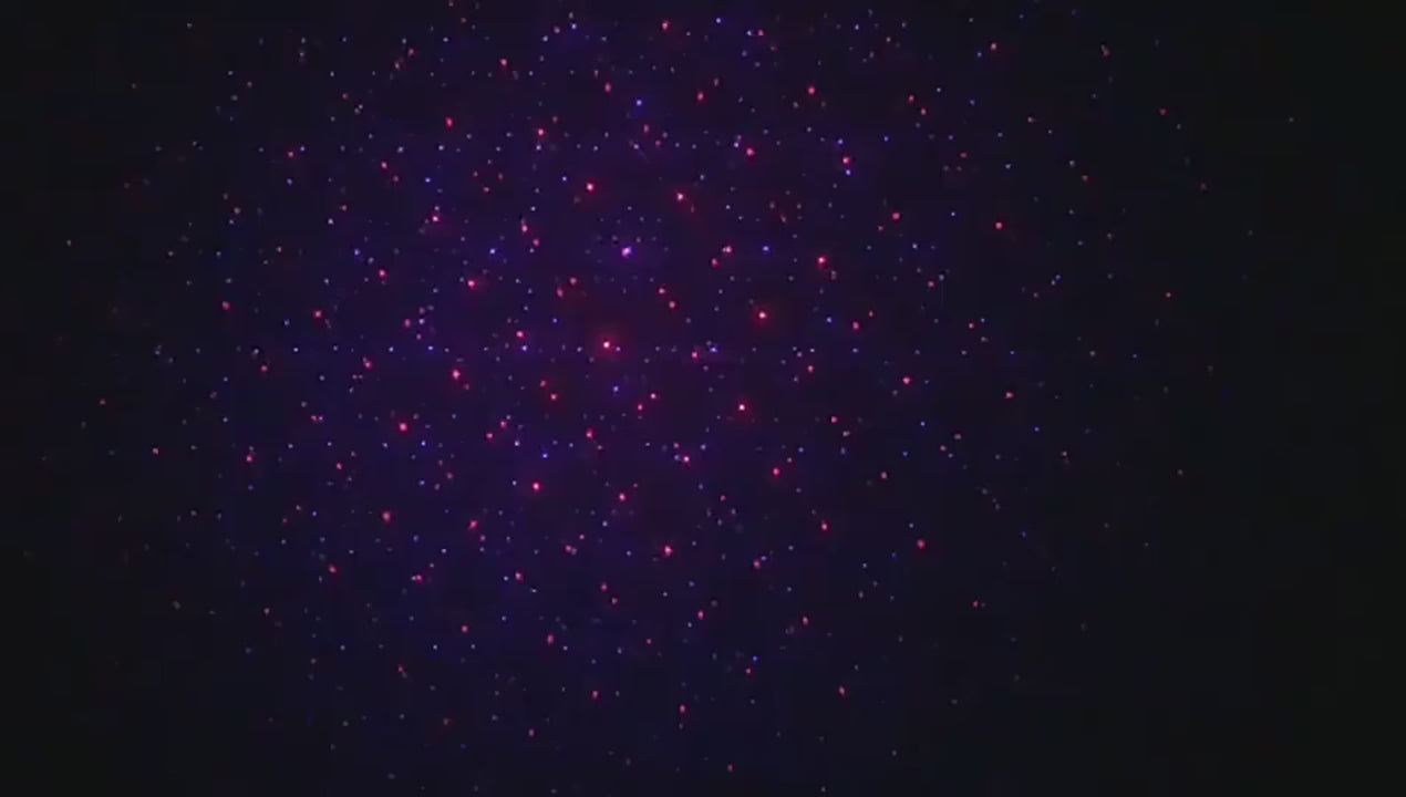 Starry sky projector demo